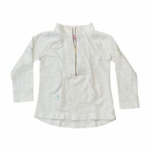 Lilly Pulitzer White Quarter Zip Sweatshirt